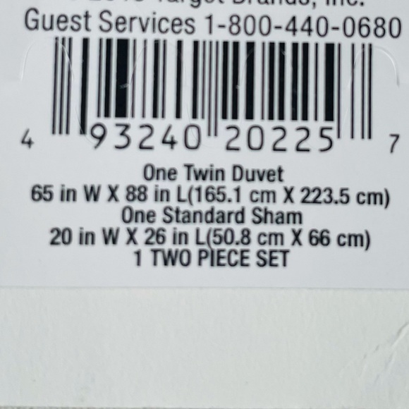 Hearth & Hand duvet cover set with two-tone cream - Picture 6 of 7